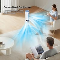 Yavieser Mobil Léghűtő 4L Tartállyal - 3 Sebességű Párásító Ventilátor, 24 Órás Időzítő, 360° Oszcilláció, Távirányító, Hálószobába, Irodába 2