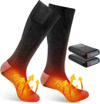 Elektromos fűthető zokni 4000mAh akkuval - Unisex, fekete 1