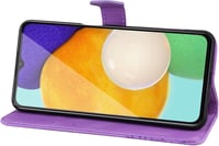 Samsung Galaxy A13 Pillangós Bőrtok Kártyatartóval és Állvánnyal 3