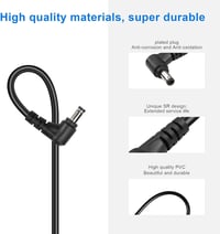 GINTOOYUN 3m DC Hosszabbító Kábel 5.5x2.1mm 90 Fokos Csatlakozóval - 18AWG Réz Tápkábel Biztonsági Kamerákhoz, LED Szalaghoz, 24V/100W 6
