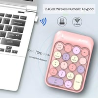 FELiCON Rózsaszín Numerikus Billentyűzet - 18 Gombos, Hordozható, Csendes, Windows és Mac Kompatibilis 3