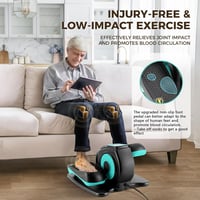 Rollingsurfer Elektromos Elliptikus Tréner Lábmasszázzsal - Asztal Alatti Kompakt Ellipszis Gép Időseknek, Irodai Dolgozóknak és Fiataloknak 7