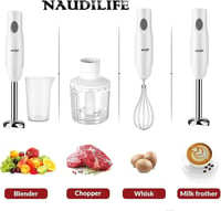 NAUDILIFE 4 az 1-ben botmixer szett, 15000 fordulat, állítható sebesség, bébiételhez 3