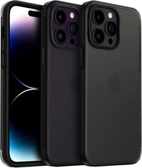 ORNARTO iPhone 14 Pro Max Védőtok - Matt Fekete Ujjlenyomatmentes Csúszásgátló Tok Légpárnás Védelemmel, 2 Kamera és 2 Kijelzővédővel

AI: O 1