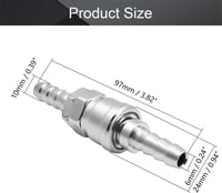 Othmro Gyorscsatlakozó Készlet Légkompresszorhoz - 10 mm Belső Átmérőjű Ezüst Fém SH30+PH30 Pneumatikus Csatlakozó, 2 db 2