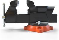 VEVOR 15,2 cm-es Satupad 360° Forgatható Gömbgrafitos Öntöttvas Munkapad Satu 7,3x8 cm Üllővel 15 cm Pofanyílással Csiszoláshoz Vágáshoz 9