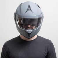 Westt Felnyitható Bukósisak ECE-R 22.06 Tanúsítvánnyal -  M Méret Integrált Motorkerékpár Sisak Napszemüveggel és Állvédővel, Matt Szürke,  5