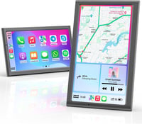 Krunia 7" Vezeték Nélküli Autós Kijelző 60FPS - Apple CarPlay & Android Auto Támogatás, Álló/Fekvő Mód, Hangvezérlés, GPS Navigáció, Tolatók 1