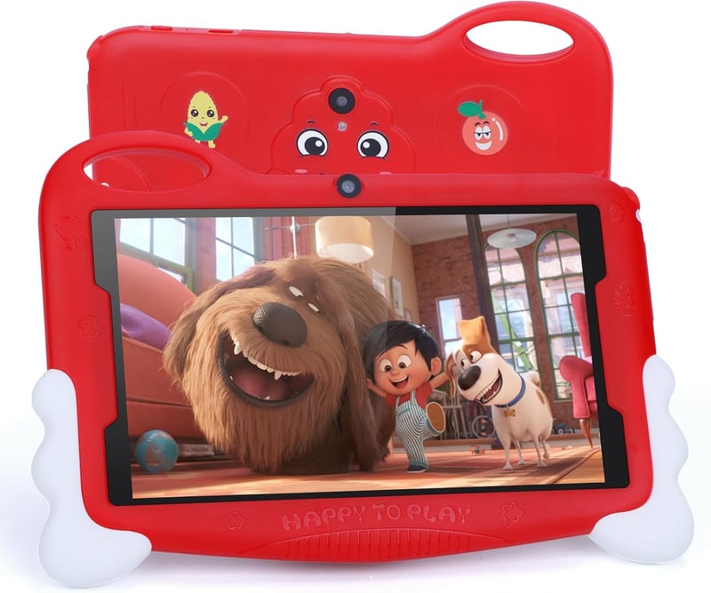 C idea 7" Gyerektablet Android 13 - 32GB, Bővíthető, Piros, 3-7 Éveseknek