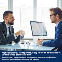 Vírusvédő Plexi Elválasztó Recepcióra és Irodába - Átlátszó Védőfal 6
