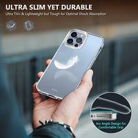 Apple iPhone 13 Pro Max Átlátszó Szilikon Tok Beépített Képernyővédővel 8