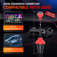 Autel Mercedes Benz 38-16 Pin OBD2 Diagnosztikai Adapter - Kompatibilis MK808 MP808 MK908 MS906 Szkennerekkel, 38 Pin OBD1-ről 16 Pin OBDII- 5