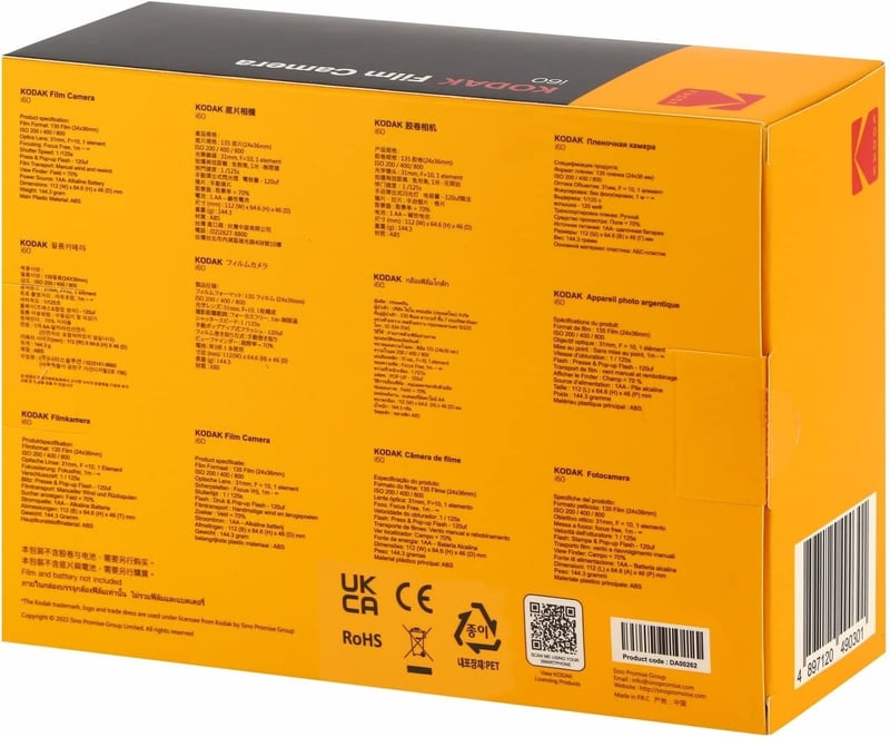 Kodak i60 újrahasználható retro fényképezőgép, beépített vakuval - zöld