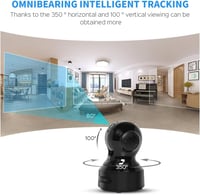 PANAMALAR 1080P WiFi IP Kamera - 350° Forgatható Beltéri Biztonsági Kamera Éjjellátóval, Kétirányú Hanggal, Alexa Támogatással Babafigyelésh 3