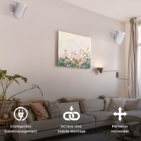 Sound bass Fehér Fali Tartó Sonos ERA 100 Hangszóróhoz - Dönthető és Forgatható Konzol, Egyszerű Telepítés, 2 db Szett Rögzítőkészlettel

AI 3