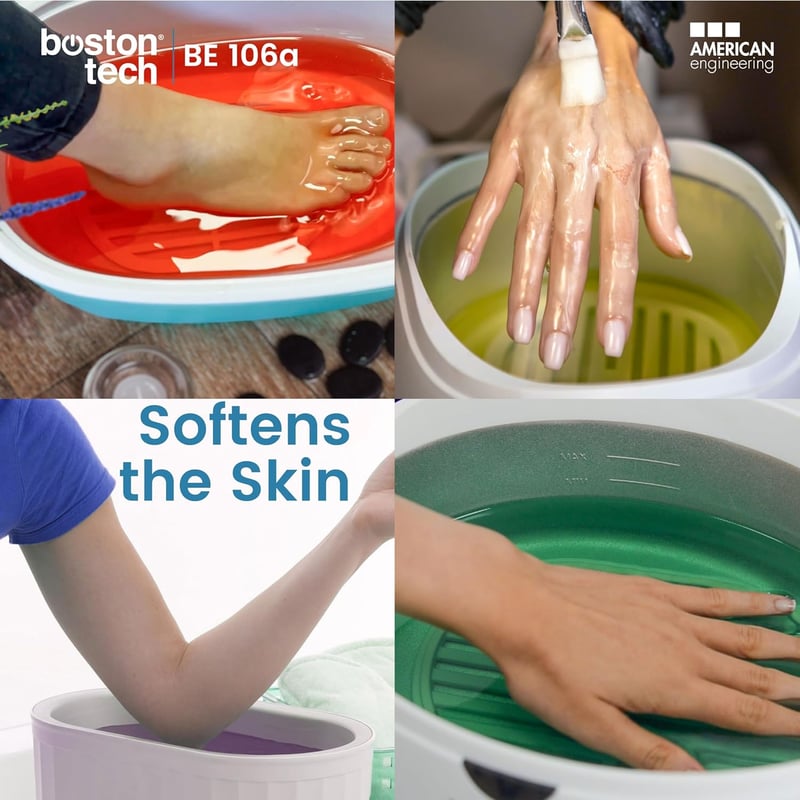 Set pentru îngrijirea mâinilor și picioarelor cu parafină și Aloe Vera Boston Tech BE-106, 6 piese
