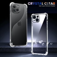 iPhone 15 Átlátszó Szilikon Tok - AUKASE Ütésálló Védőtok Megerősített Sarkokkal 5