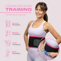 WELLRELAXX Okos Hula Hoop Csendes Súlygolyóval - 113 cm Átmérő Felnőtt Fitness Karika Fogyókúrás Övvel Kék 7