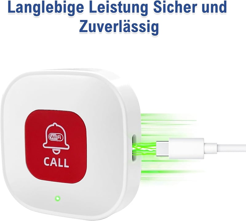 DAYTECH WiFi SOS Gomb Időseknek - Tuya Okos Vészjelző Rendszer