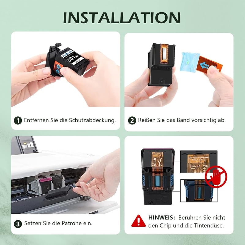 HP 301XL kompatibilis tintapatron szett, fekete és színes, Envy és DeskJet nyomtatókhoz