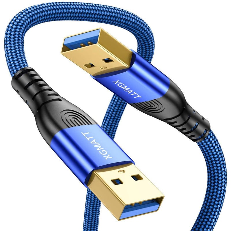 XGMATT 1 méteres kék USB 3.0 kábel, 5 Gbps, HDD és nyomtató kompatibilis
