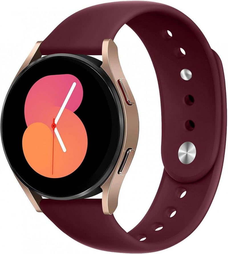 Samsung Galaxy Watch 3 Borvörös Szilikon Sportszíj