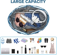 G4Free XXL Összehajtható Vízálló Strandtáska Családi Nyaraláshoz 7