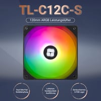 Thermalright 120mm ARGB CPU hűtő ventilátor, csendes PWM, 1550RPM 2