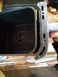 Friteuză cu aer cald Moulinex Easy Fry Dual XXL 11 L, 7 programe — defectă, pentru piese: bază și perete lateral rupte (stare: vezi poza nr. 2) 5