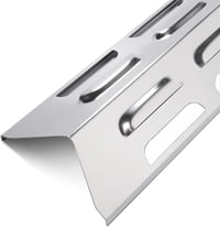 LOKHING 92071 Rozsdamentes Acél Hővédő Lap Gázgrillhez 41x10 cm - Kompatibilis BBQ Grill Chef, Landmann, Enders, Taino, ProfiCook, Campingaz 2
