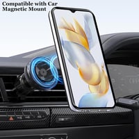 Samsung Galaxy A15 átlátszó mágneses tok állvánnyal, vékony TPU szilikon védőtok 8
