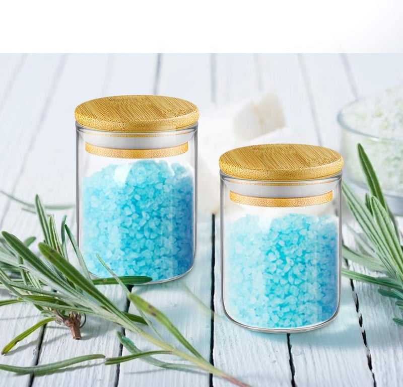 Glastal 15 részes fűszertartó szett bambusz tetővel, 180ml-es üvegekkel és címkékkel
