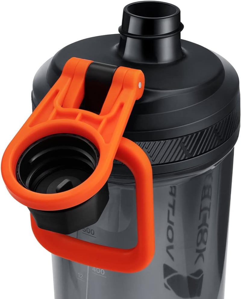 VOLTRX Elektromos Protein Shaker 680ml - USB-C Tölthető Keverőpalack, BPA-mentes Tritan Anyagból, Turmixokhoz és Étkezés-helyettesítőkhöz