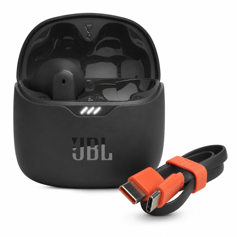 Bezdrôtové slúchadlá JBL Tune Flex TWS s potlačením hluku – chybné, na náhradné diely: pravé slúchadlo nefunguje (stav: pozri 2. obrázok)