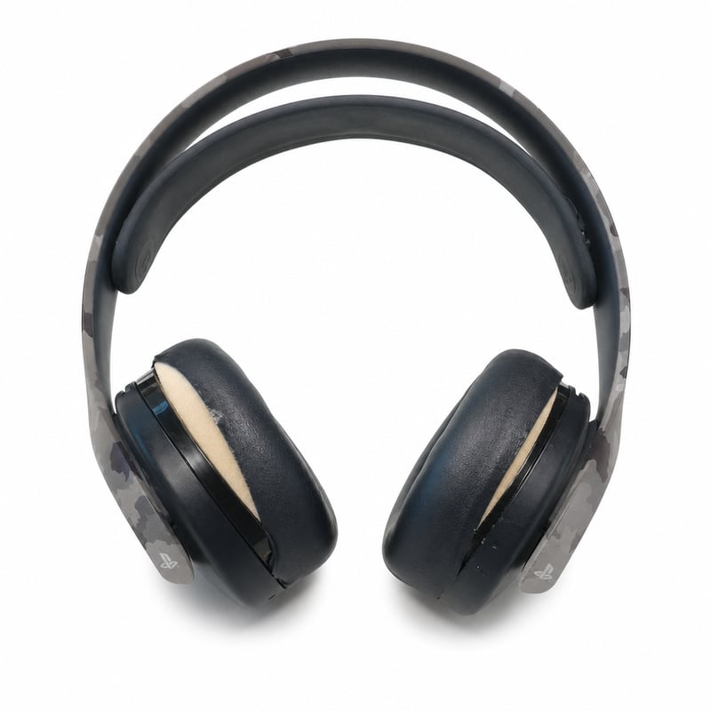 Căști gaming wireless PlayStation PULSE 3D – Grey Camouflage, cu defecte estetice, lipsește adaptorul USB și cablul jack