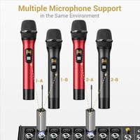 TONOR TW630 Vezeték Nélküli Mikrofon Szett - Dupla UHF Fém Mikrofon Tölthető Vevővel, 60m Hatótáv, Karaoke, Rendezvény, DJ  7
