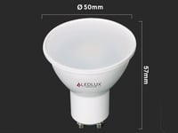 LEDLUX 3 Dimmelhető GU10 LED Izzó, Állítható Színhőmérséklet, 7W, 480lm 2