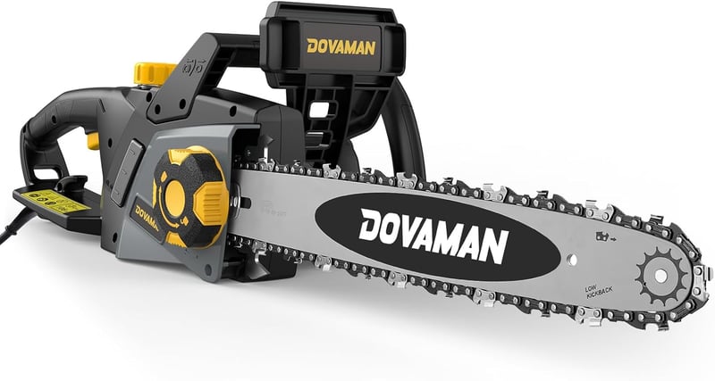 DOVAMAN 2400W elektromos láncfűrész, 40cm Oregon lánccal, automata feszítővel