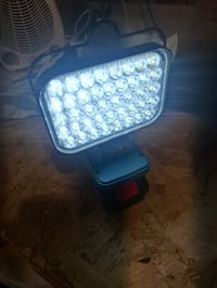 Lampă de lucru cu LED GZYZ pentru acumulator Makita 18V, 90W, 7500LM, proiector fără fir cu port USB și Type-C pentru camping, garaj și grădină 8