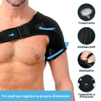Állítható neoprén vállrögzítő szalag, fájdalomcsillapító, bronz 5