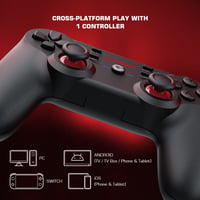 GameSir T3s Vezeték Nélküli Kontroller PC/iOS/Android/Switch Eszközökhöz - Bluetooth Gamepad Apple Arcade Játékokhoz Állítható Vibrációval

 3