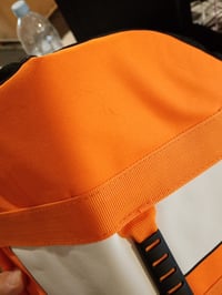 Hjkiopc Plávacia vesta pre psov oranžová veľkosť M s nastaviteľnými popruhmi a rukoväťou bezpečnostná vesta pre domáce zvieratá k vode a k jazeru 3