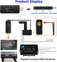 Hikity DAB+ autórádió vevő USB-vel és antennával - univerzális FM adapter 5