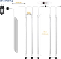 Joomer 240 LED-es Kék Meteoreső Fényfüzér, 30cm, Kültéri Vízálló Karácsonyi Dekoráció 5
