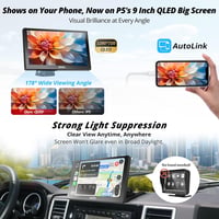 ATOTO P5 9" Hordozható Autós Rádió QLED Érintőképernyővel - Vezeték Nélküli CarPlay és Android Auto, Bluetooth, 1080P Tolatókamera, Tükrözés 5