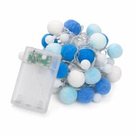 Ghirlandă luminoasă LED ZingBox pentru camera copiilor, 2 m, 20 LED-uri, decorațiune pe baterii — carcasă baterii crăpată, culoare diferită (stare: vezi a 2-a imagine) 1