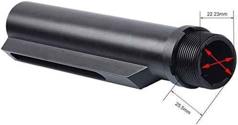 M4/M16 Airsoft CNC Fém Tárolócső Adapter 6 Pozícióval - Nyitott Doboz