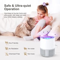 Aparatoo Elektromos Rovarcsapda - UV Fényes Szúnyogirtó, Hordozható USB Rovarölő Lámpa Otthonra, Kempingezéshez és Kertbe 3