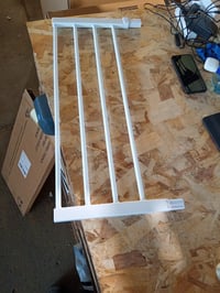 Extensie pentru poarta de siguranță Safety 1st Easy Close Metal, 28 cm, alb, fără capete de reglare, stare ca nouă (stare: vezi a 2-a poză) 2