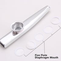 Oibtech ezüst kazoo 5 membránnal - fém hangszer 3